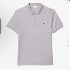 Lacoste Men's Regular Fit Pima Cotton Polo (Grey Chine)